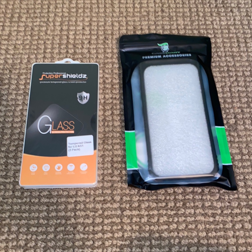 New Case & Tempered Glass Screen Protector